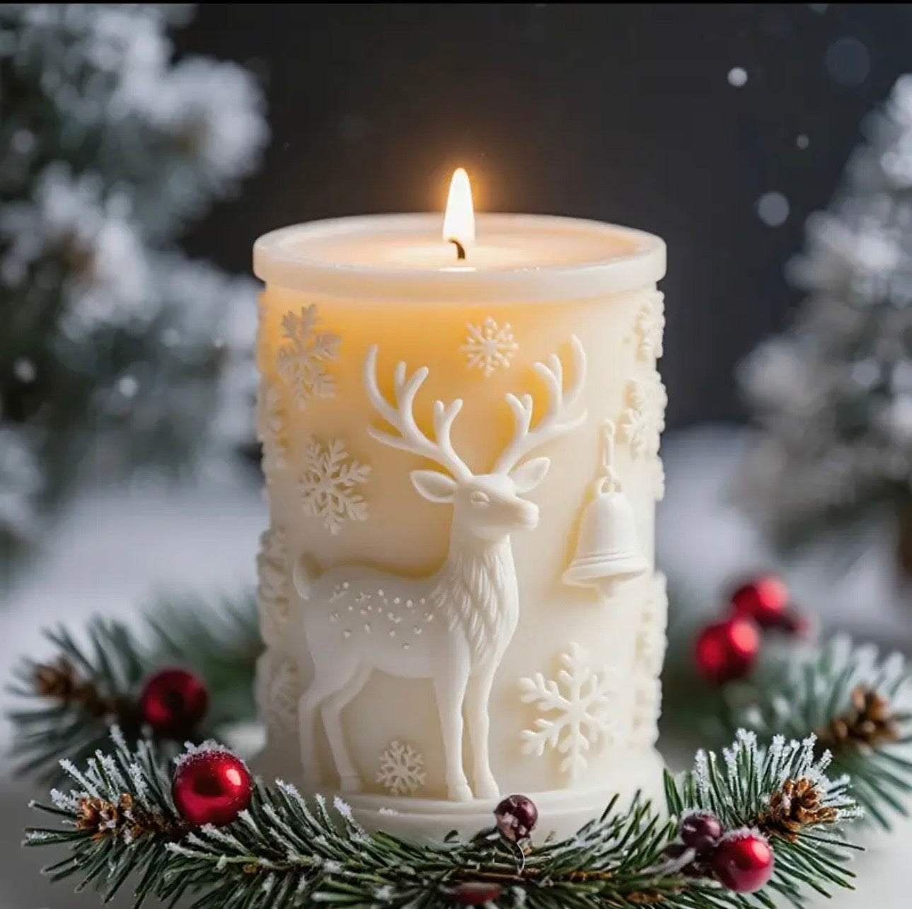 KAM - Premium Geyik Yılbaşı Mumu