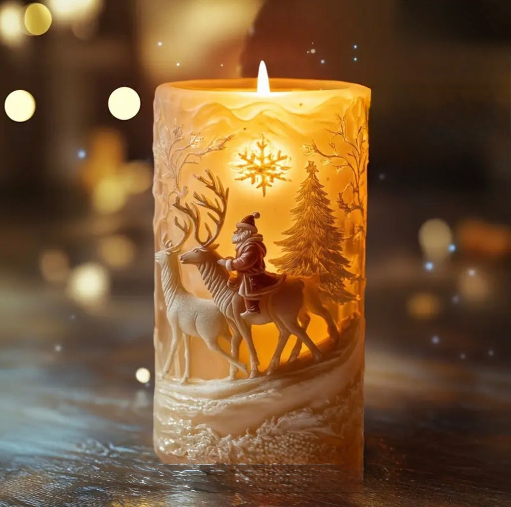 KAM - Premium Noel Baba Yılbaşı Mumu