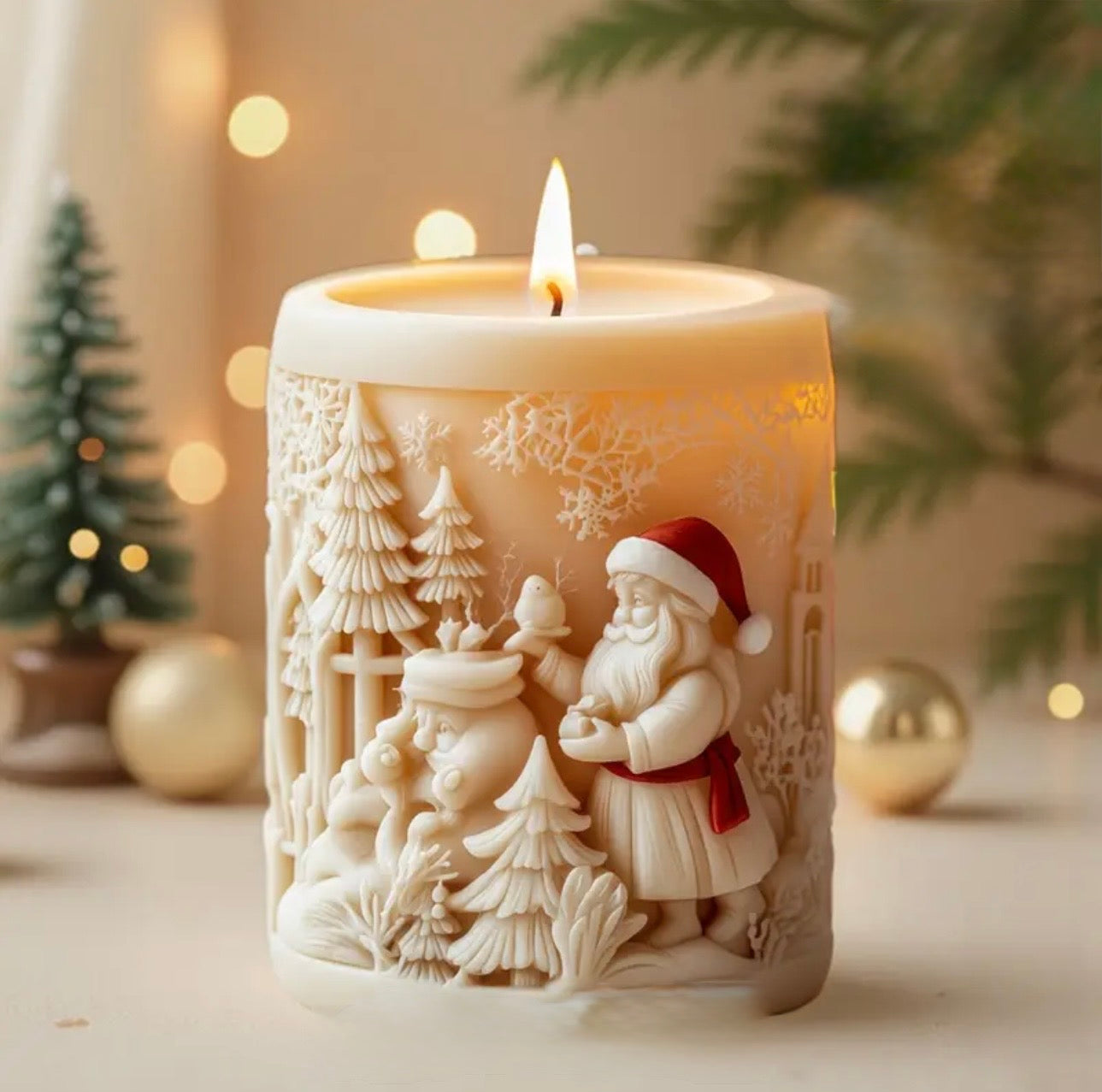 KAM - Premium Noel Baba Yılbaşı Mumu 2