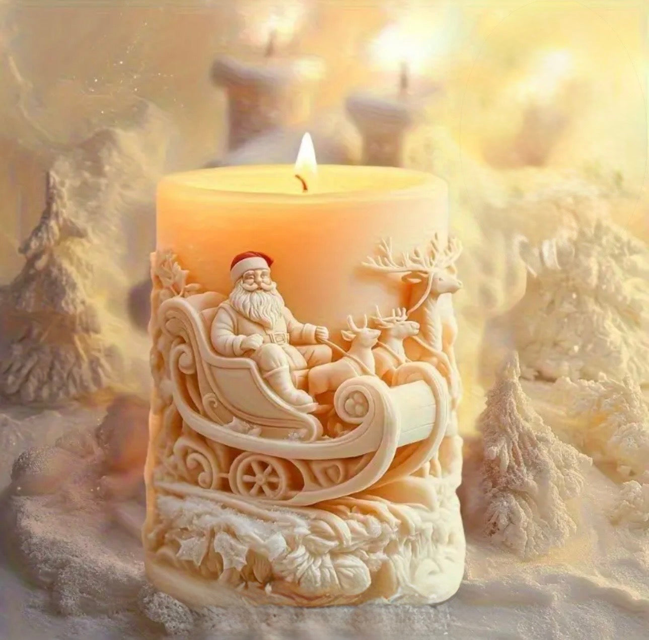 KAM - Premium Noel Baba Yılbaşı Mumu 3