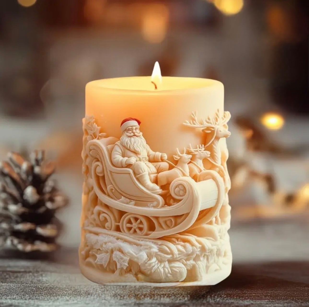 KAM - Premium Noel Baba Yılbaşı Mumu 3